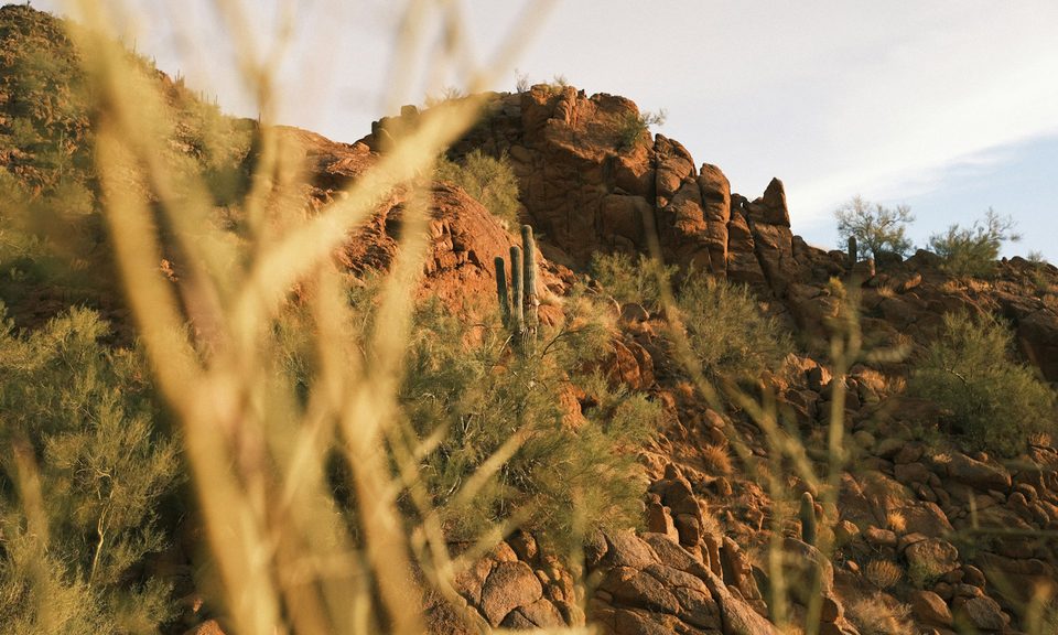 View of Camelback Mountain in Phoenix, Arizona.
