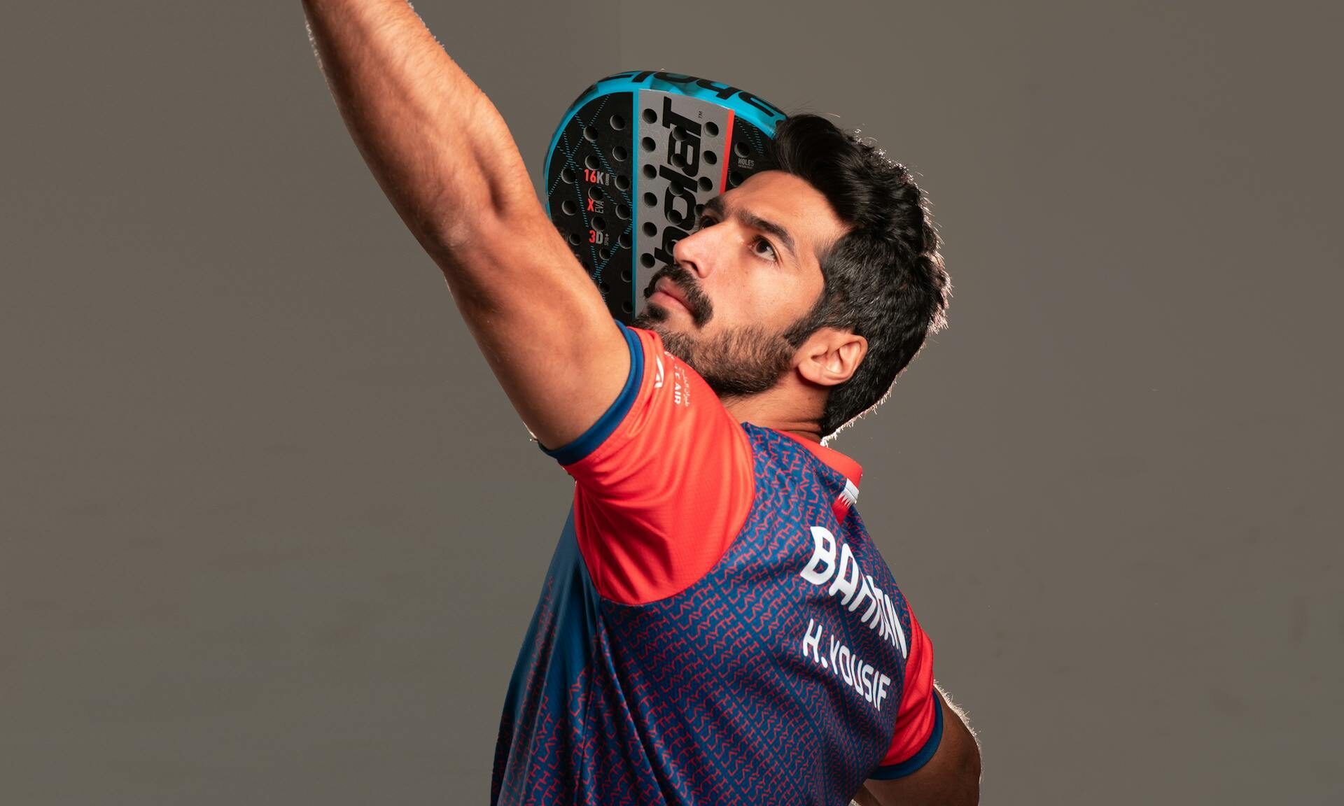 man playing padel