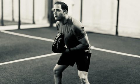 man playing padel sport