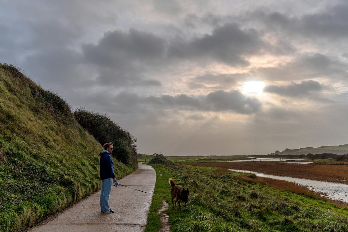 Person, Walking, Field