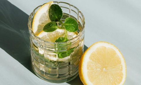 lemon and mint water