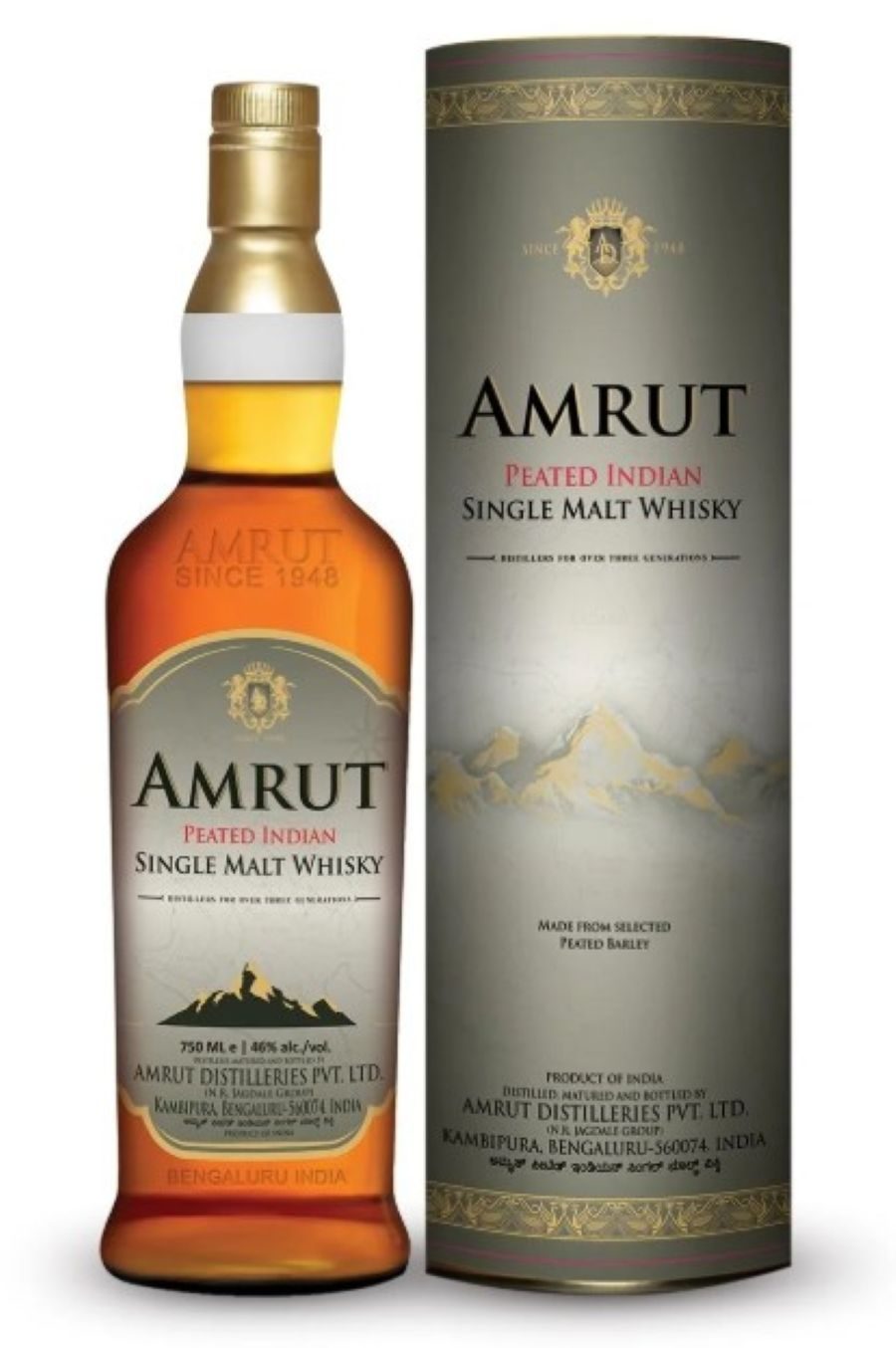 Amrut Peated Indian Single Malt Whisky