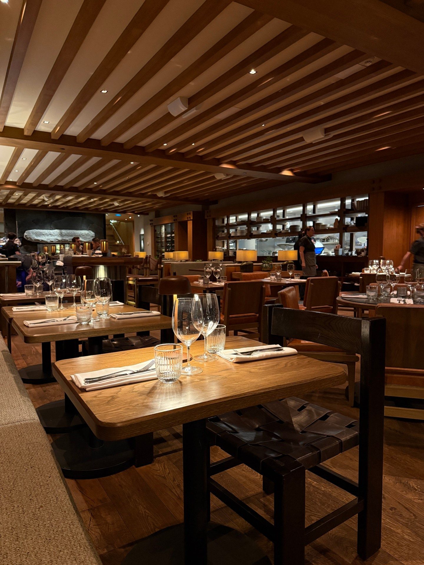 Indoors, Restaurant, Wood