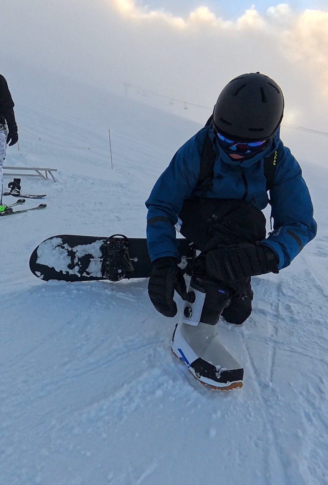 Snowboarding, boots