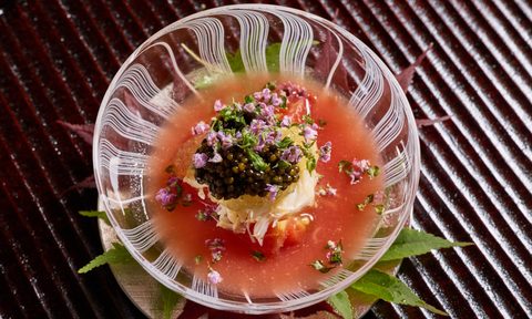 Muku kegani tomato course in bowl