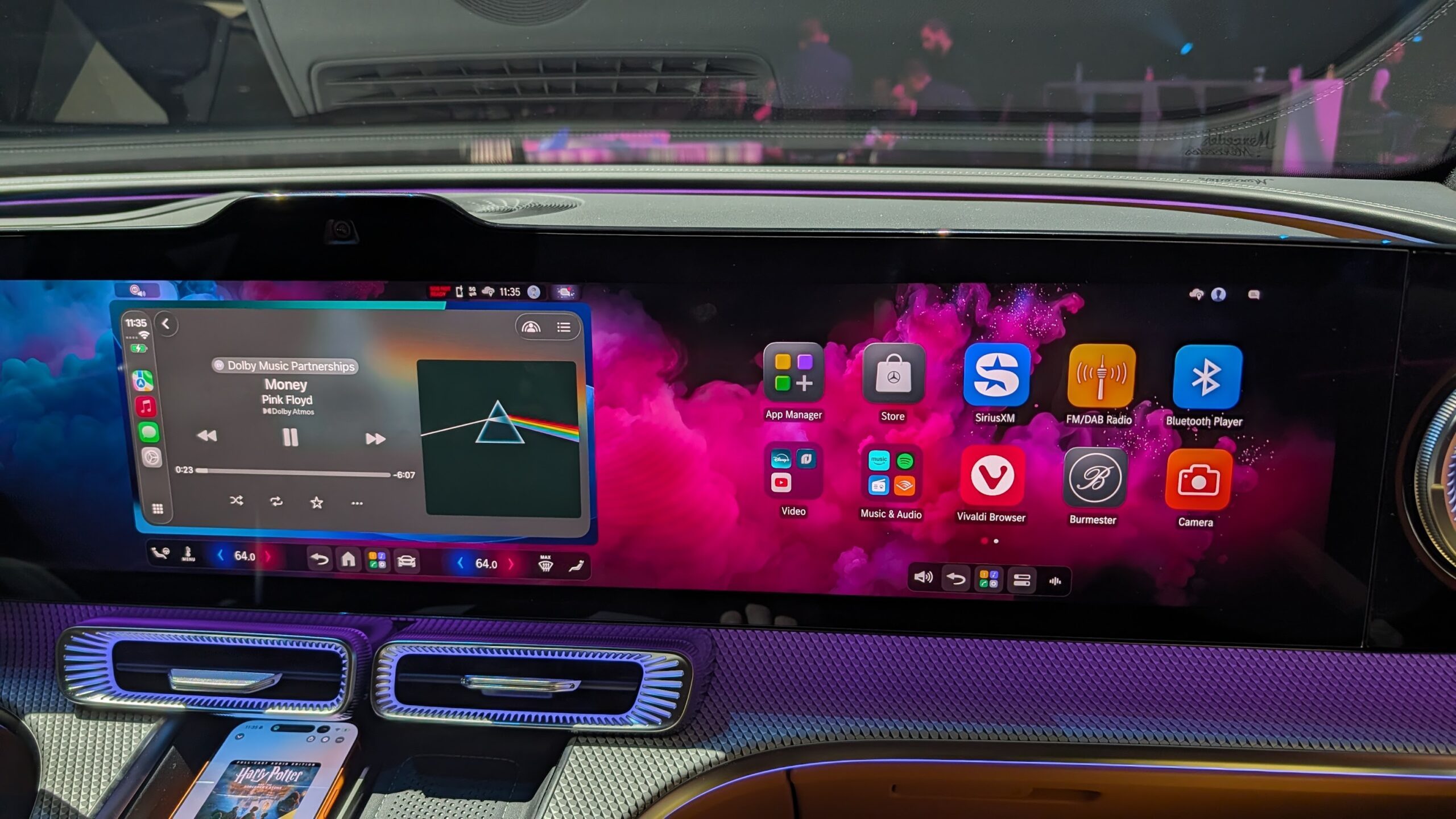 Mercedes infotainment system on the 2026 GLC