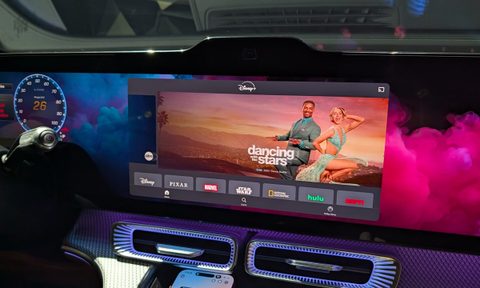 Mercedes infotainment system on the 2026 GLC