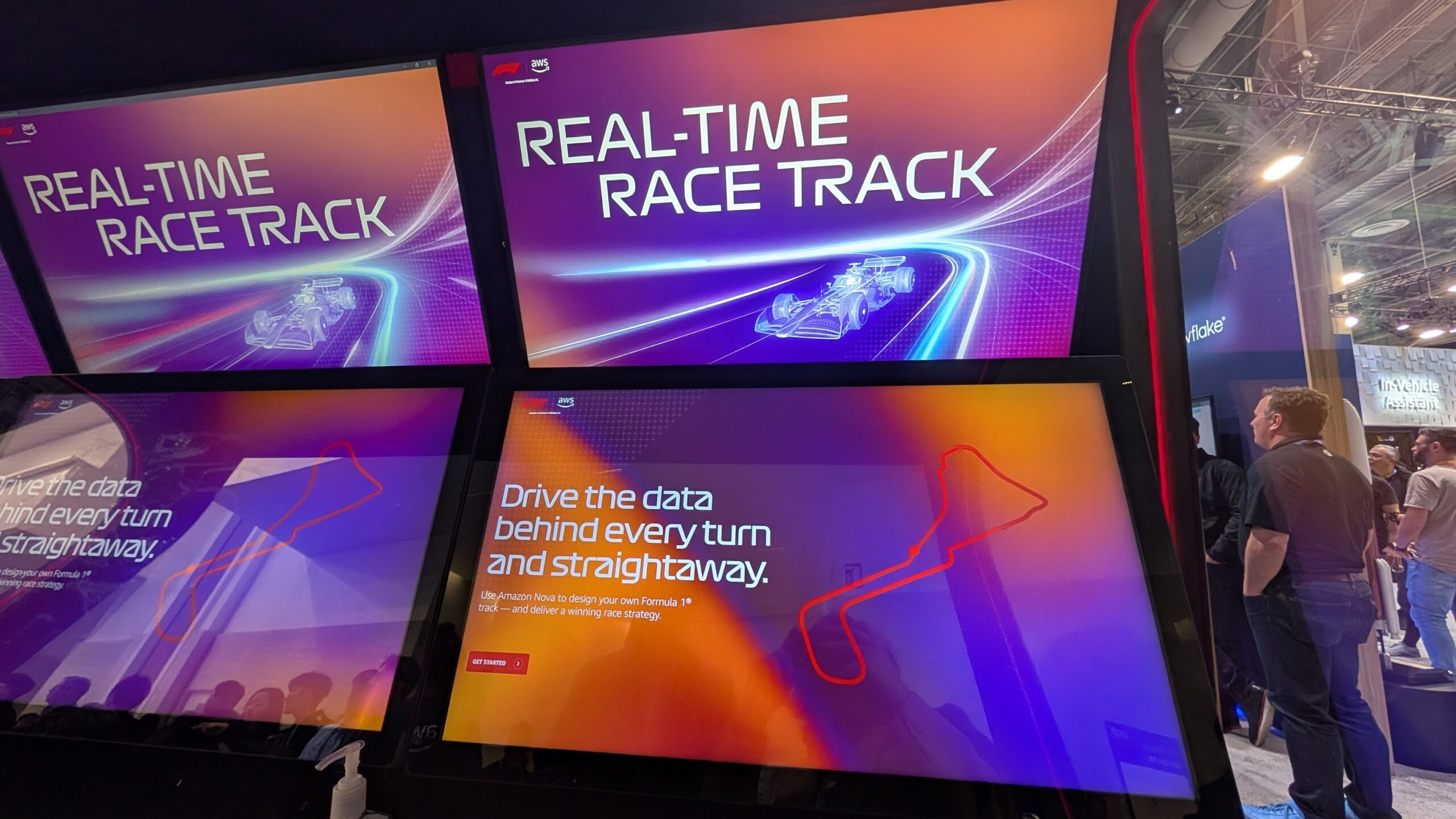 Custom track designer at Amazon's CES Booth