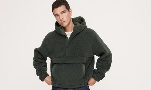Banana Republic sherpa hoodie sale