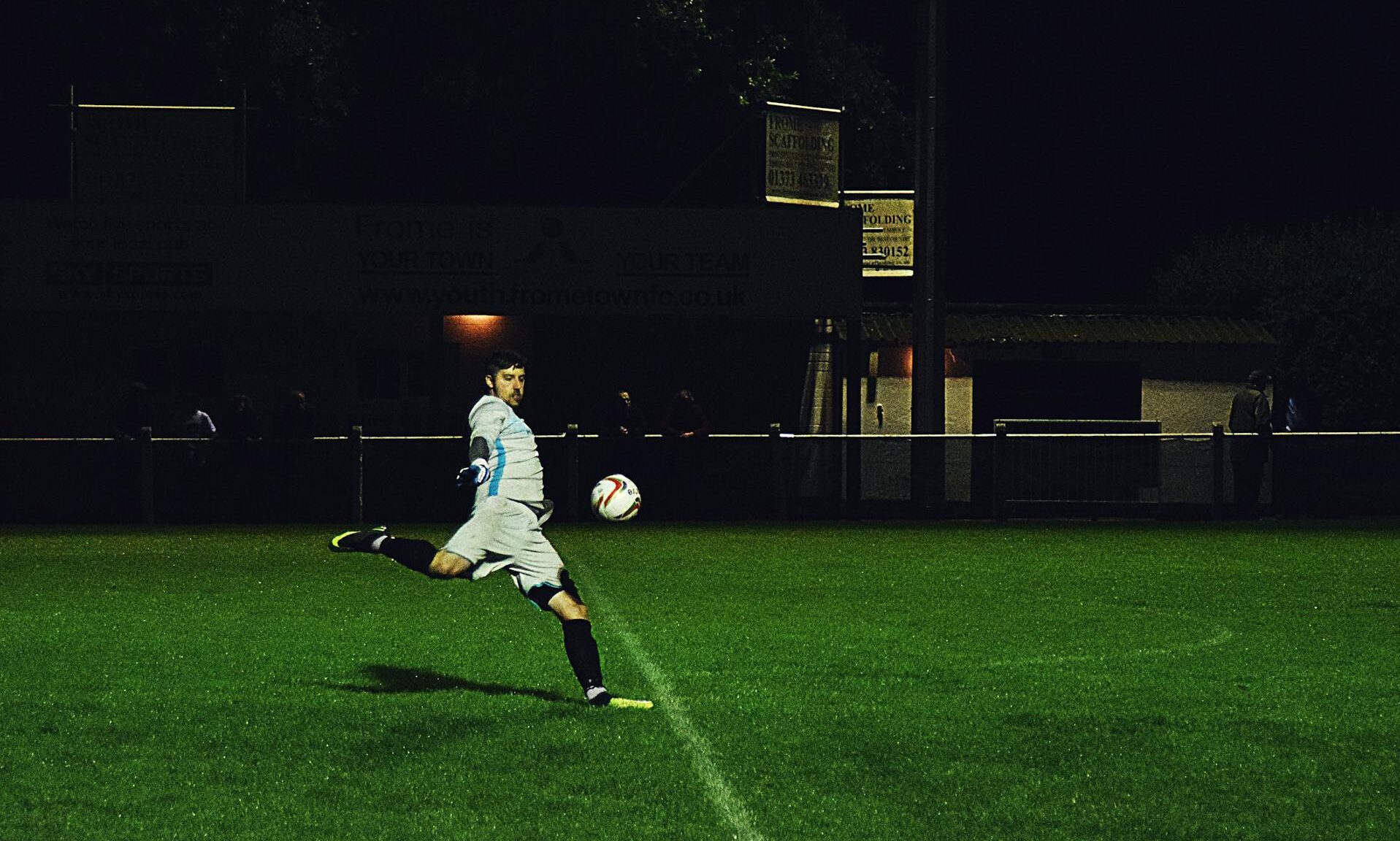 man playing soccer