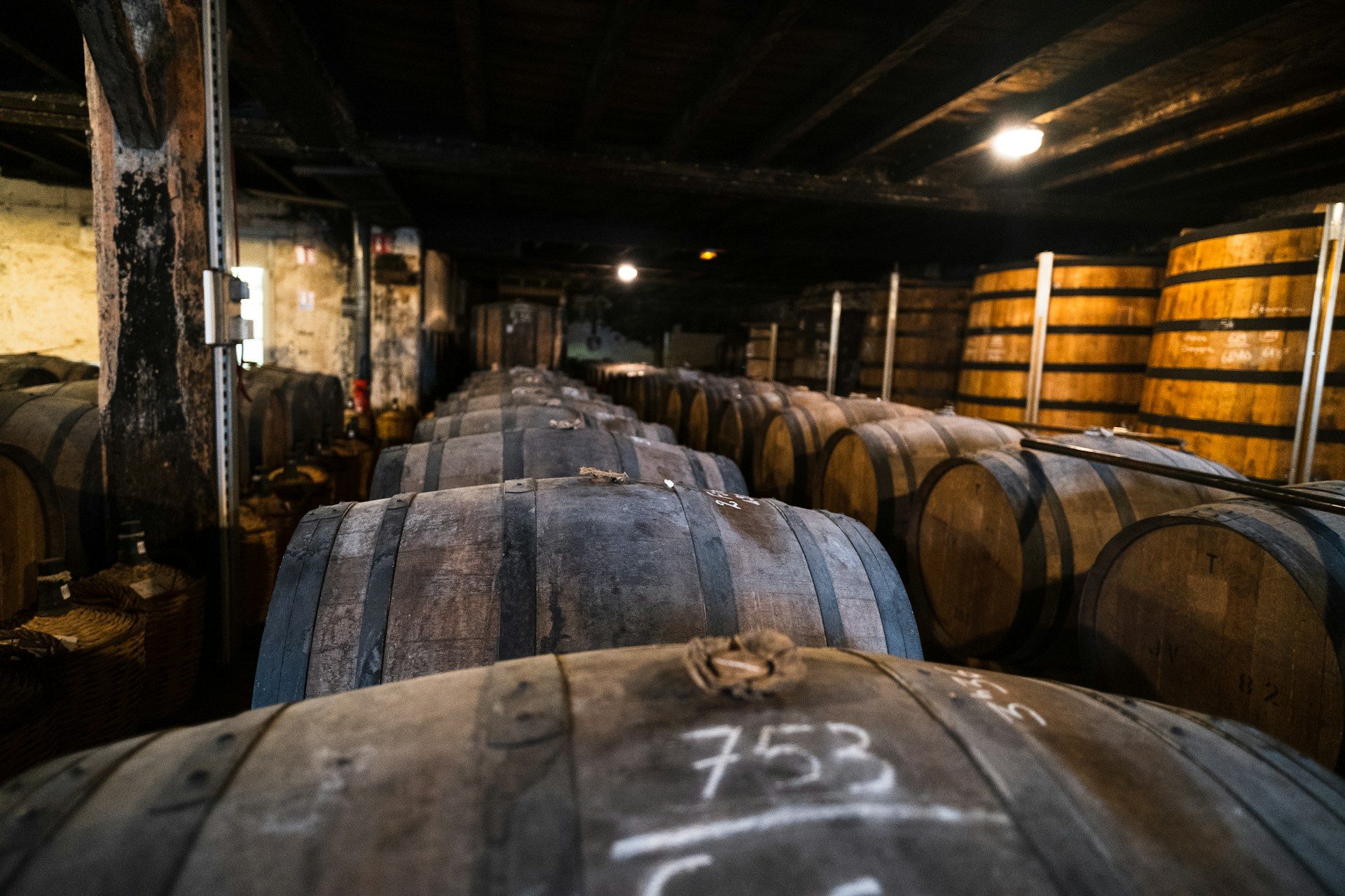 Cognac barrels