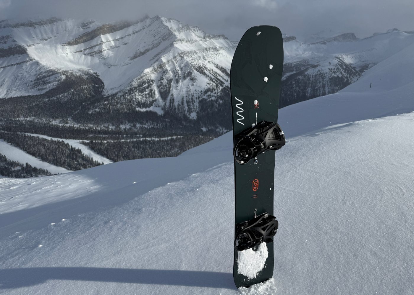 burton burden snowboard mountain Blossom Camber 2025 Shoreline Tahoe Iridescent ink adds a shifting sheen to the graphic to match the boards legendary performance Natural Selection DNA: Burton High