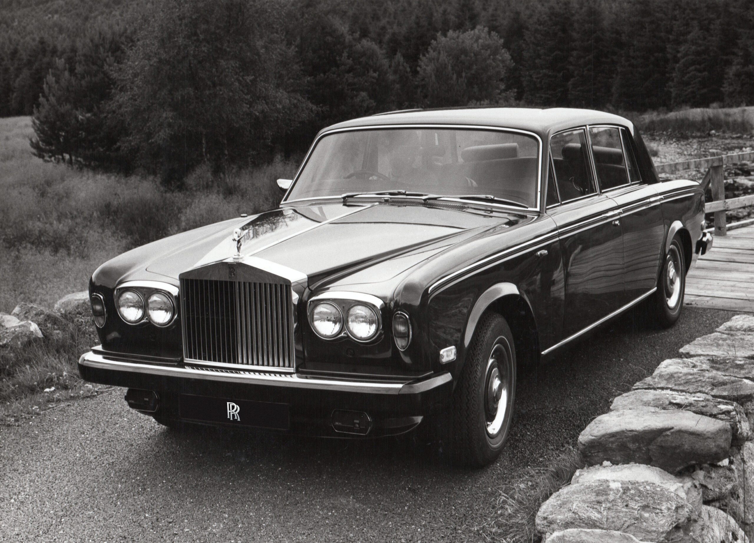 A Rolls-Royce silver shadow