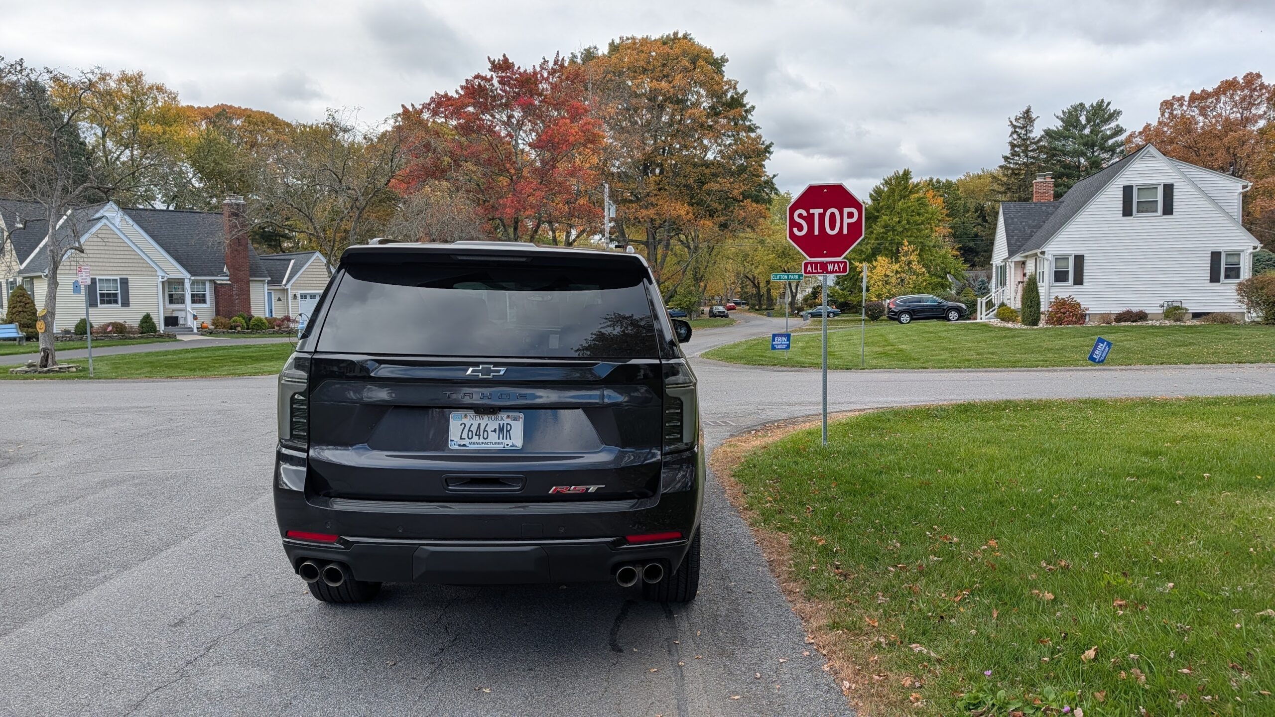 rear view of a 2026 Chevy Tahoe