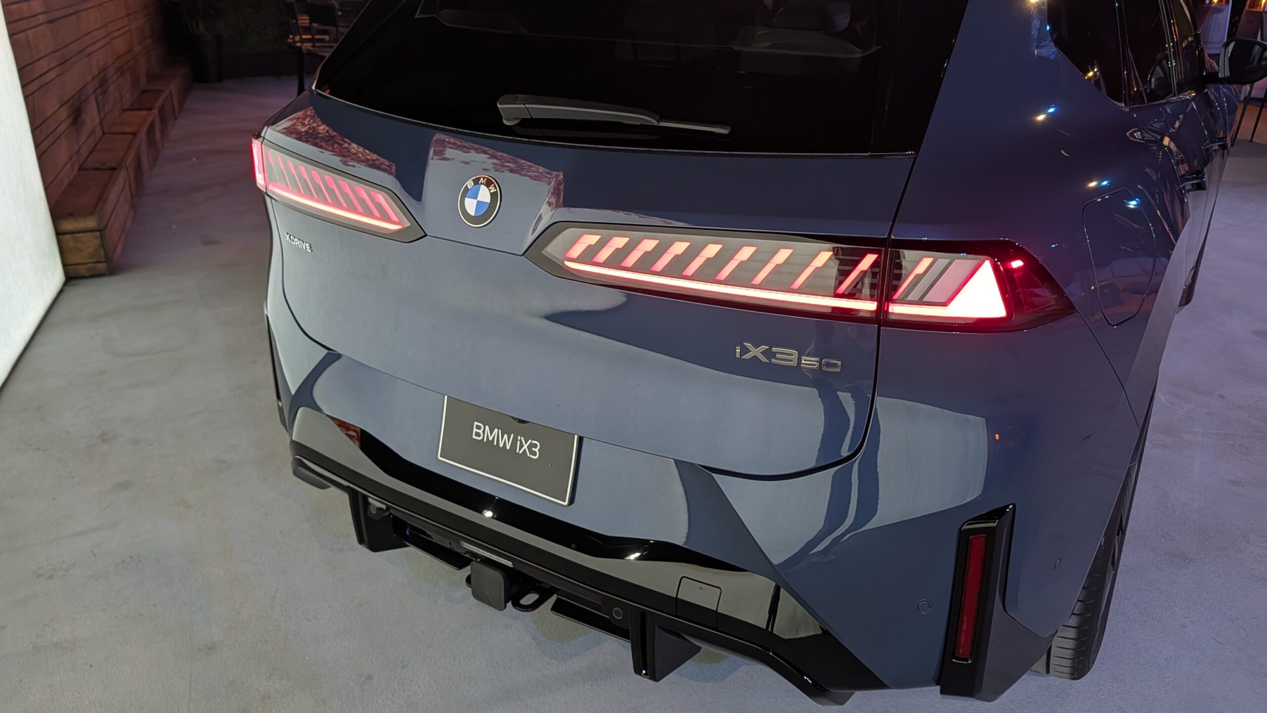 Rear view of a BMW iX3