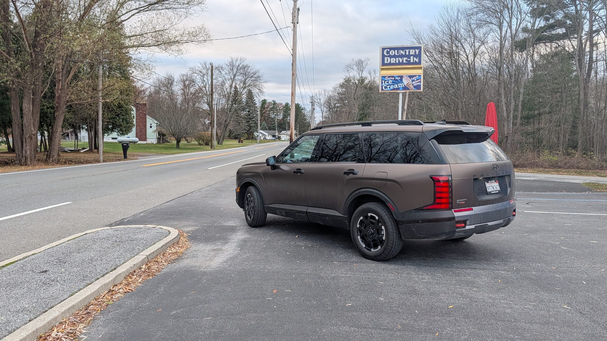 Rear 3/4 view of a 2026 Hyundai Palisade XRT PRO