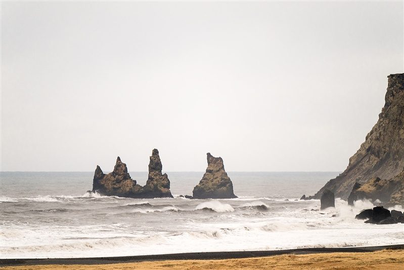 Black Sand Beach in Iceland while on the EastWest Tour