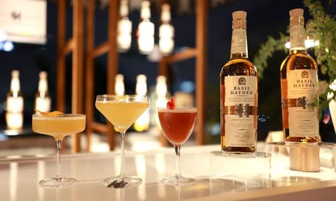 Basil Hayden lineup for Oscar Nominees Night.