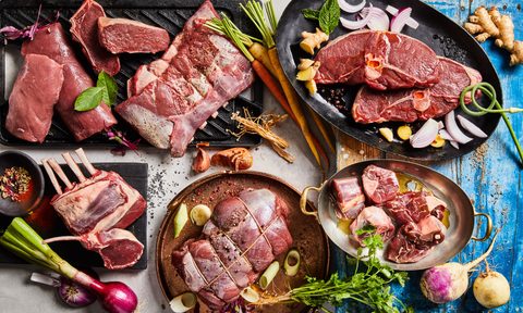 maui nui venison cuts on different plates