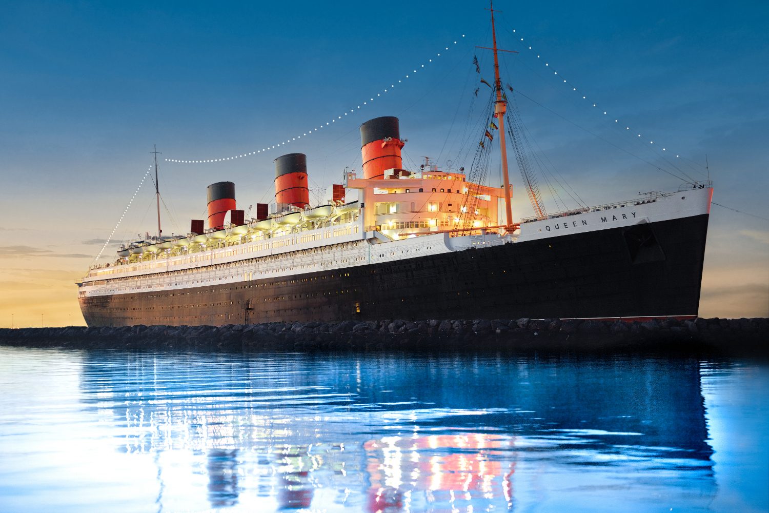 Queen Mary ship in Long Beach.