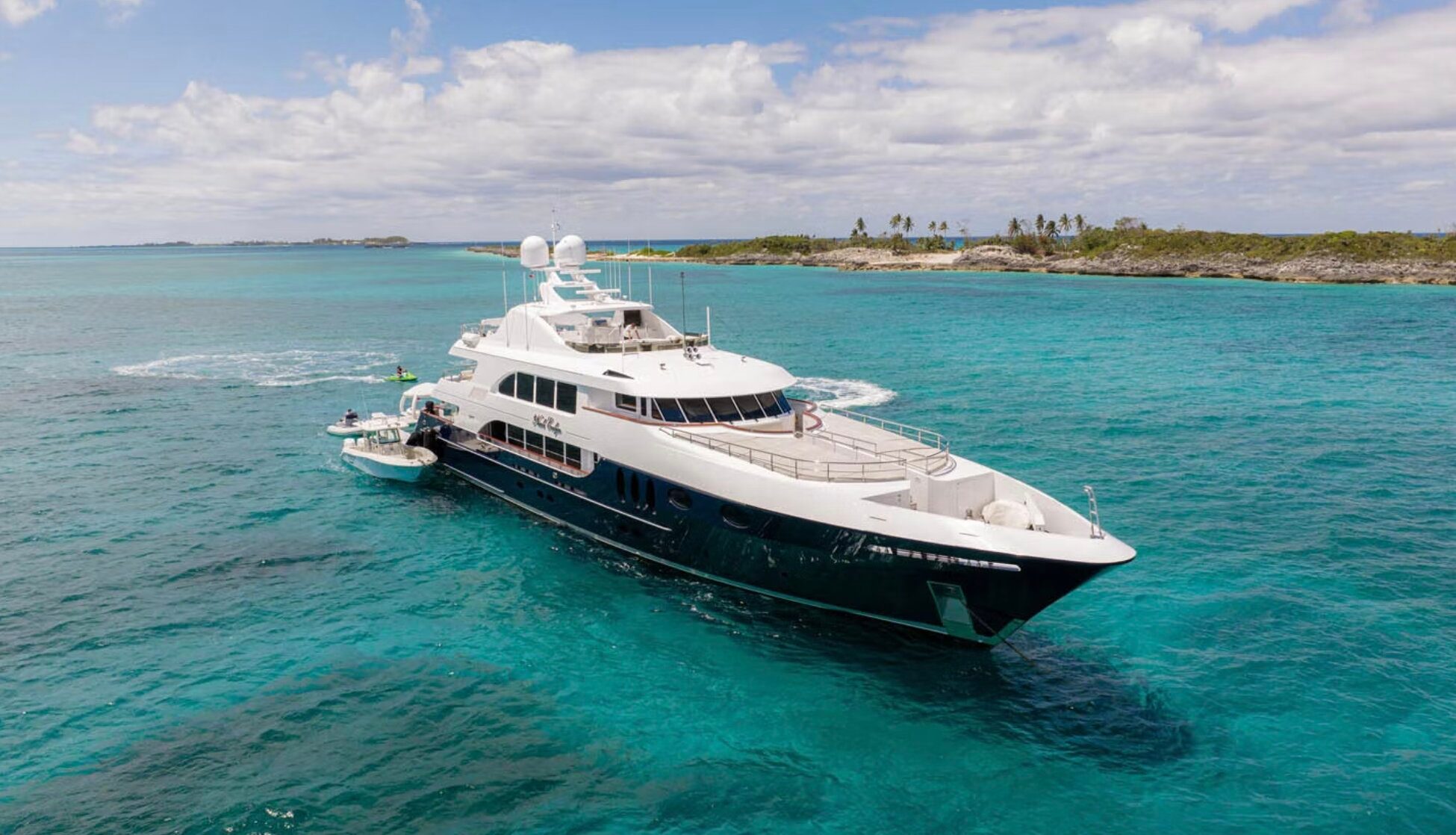 The Nicole Evelyn yacht at sea