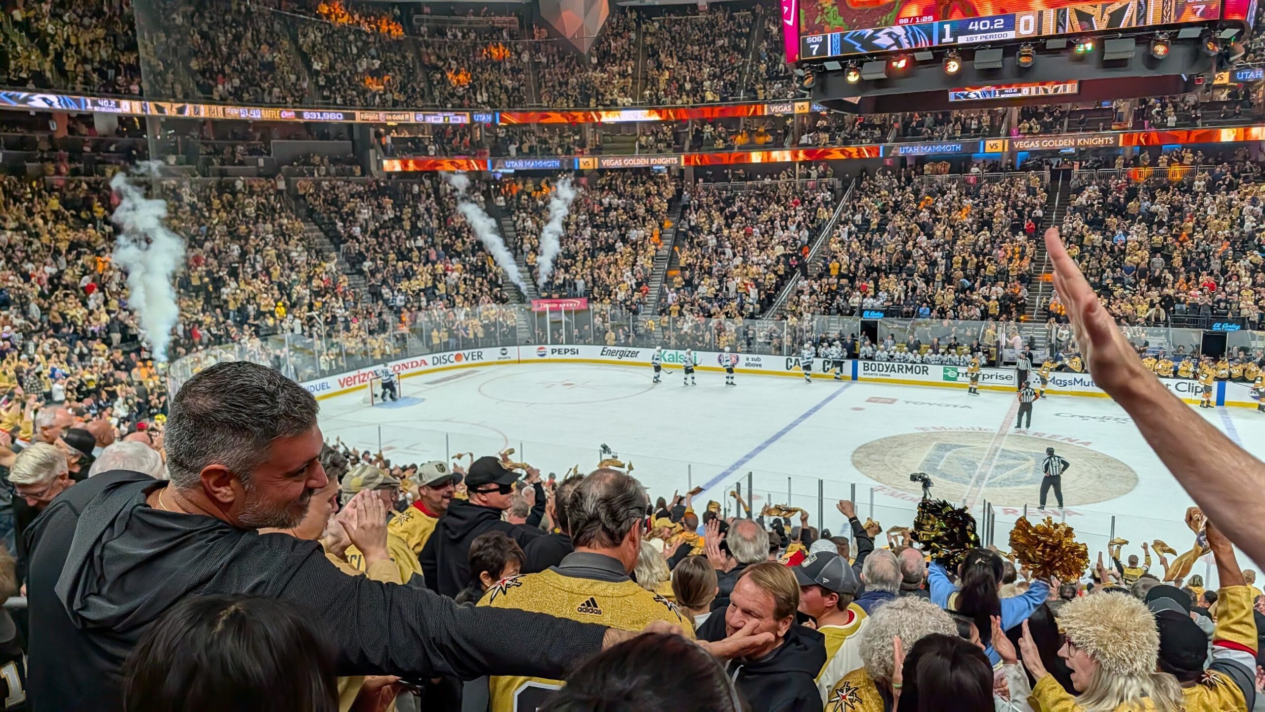 A goal at a Las Vegas Golden Knights hockey game