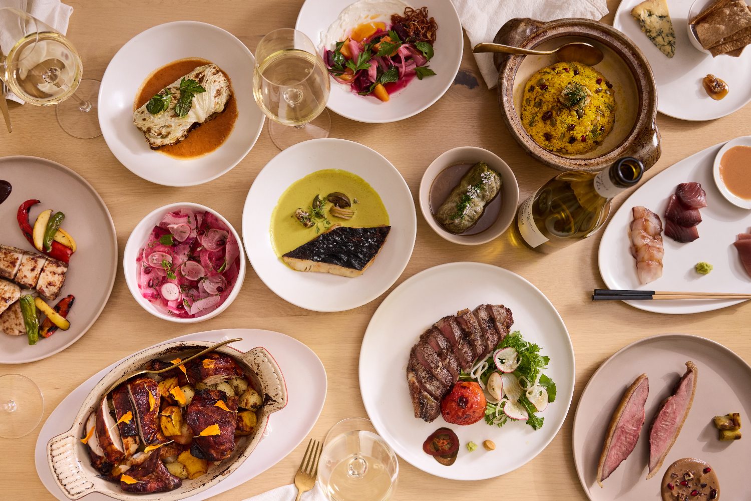 Dishes at Tomat.
