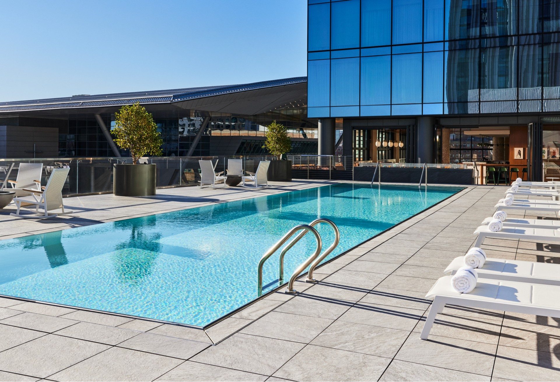 Rooftop pool