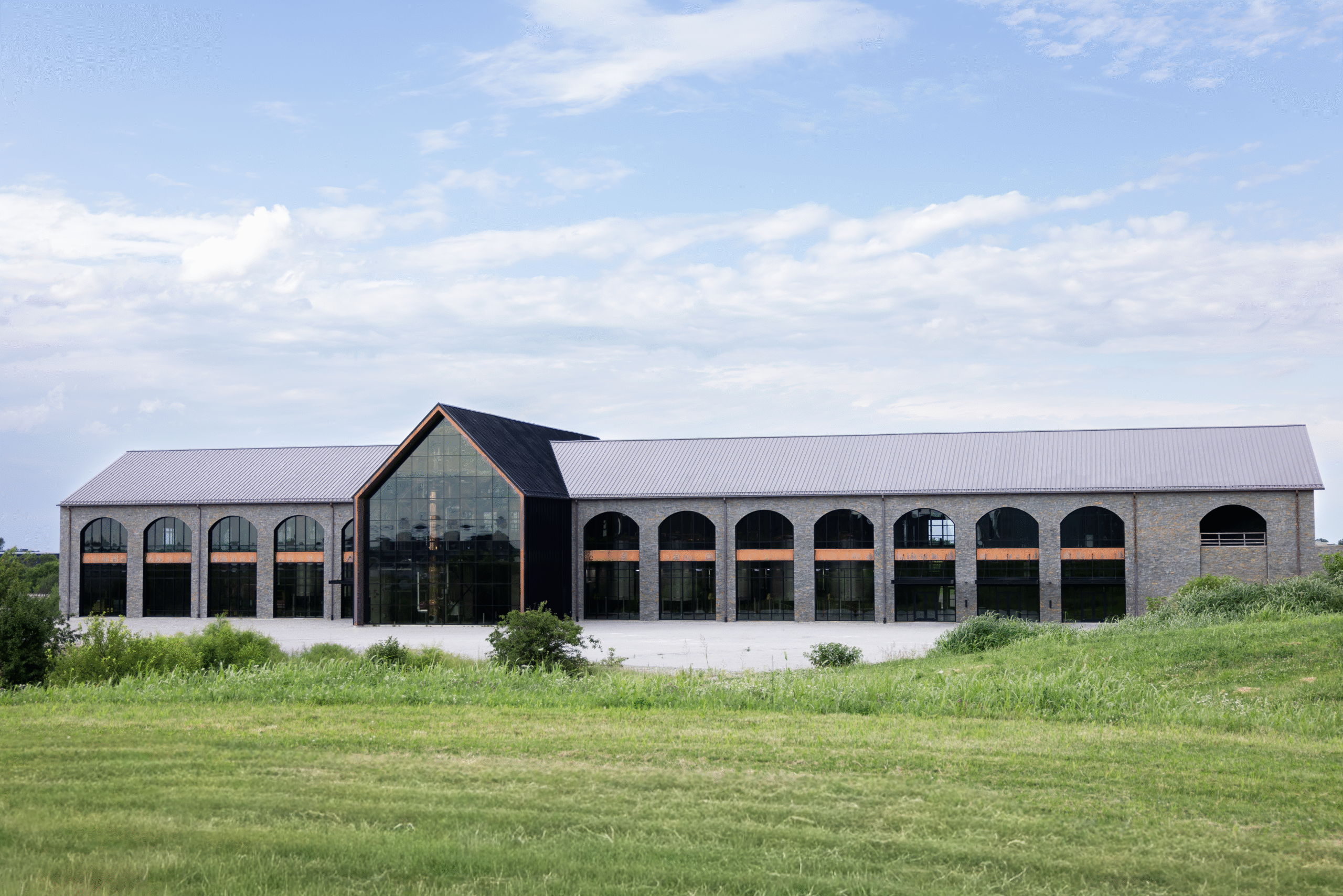 Distillery, lawn, facility, building