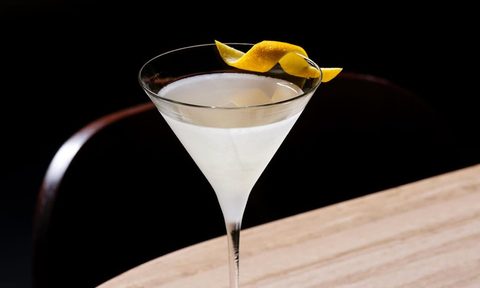 martini with black background