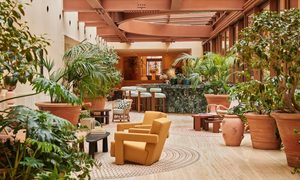 the lobby at Six Senses Rome