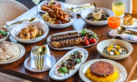 Roya Austin food spread.