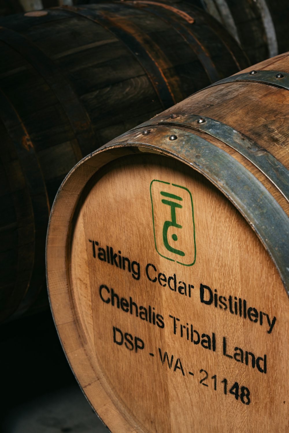 Talking Cedar barrel.