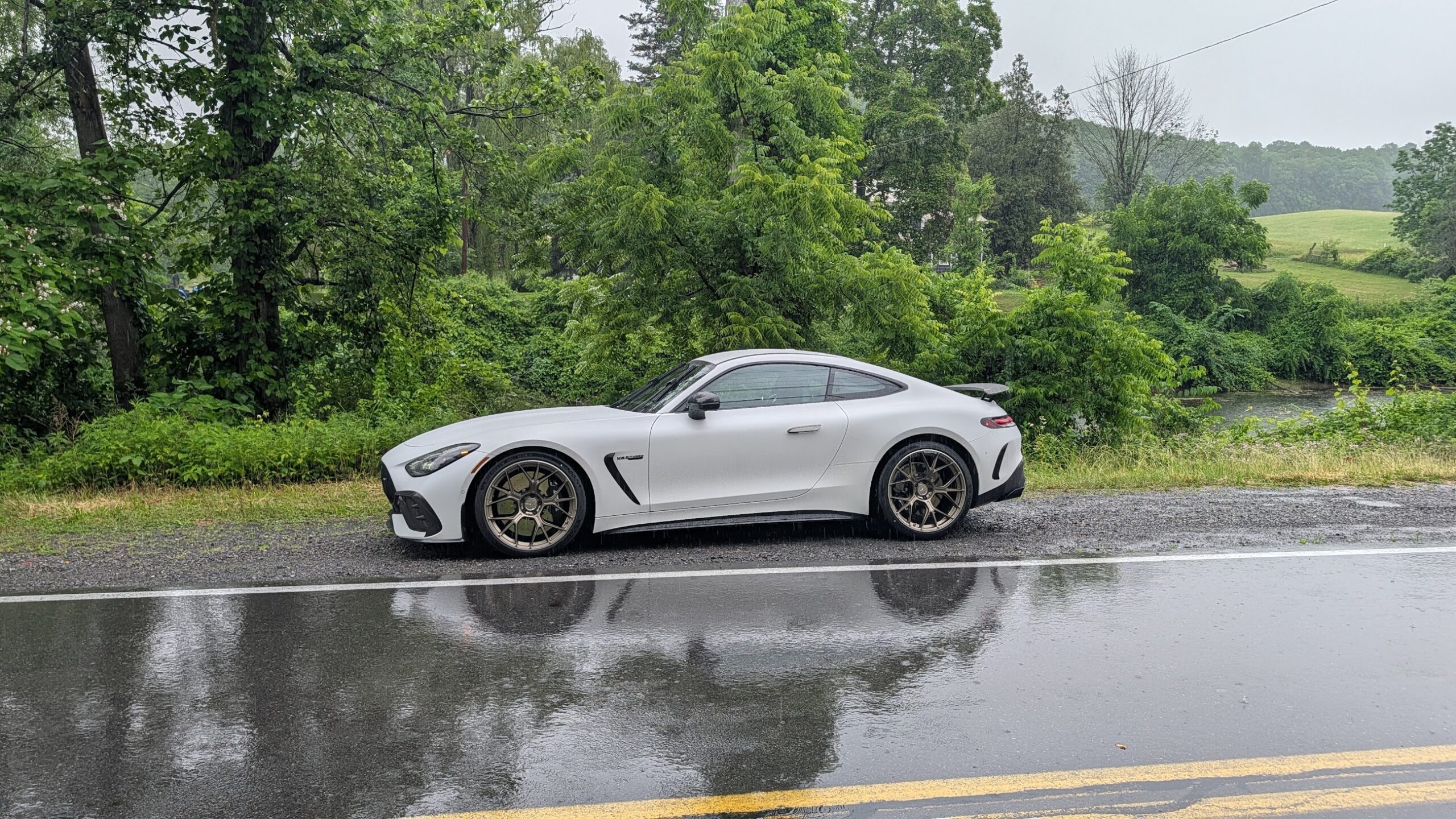 Side view of a Mercedes-AMG GT 63