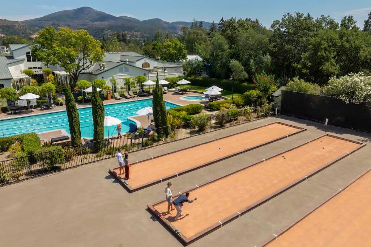 bocce courts at silverado resort