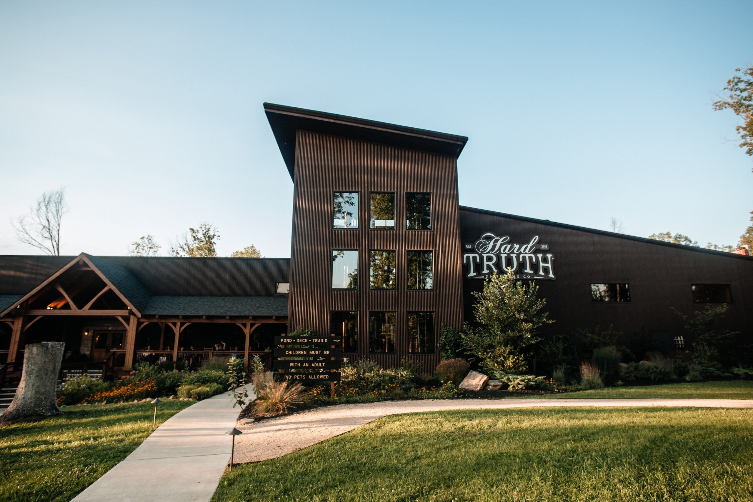 Building, Distillery, Lawn