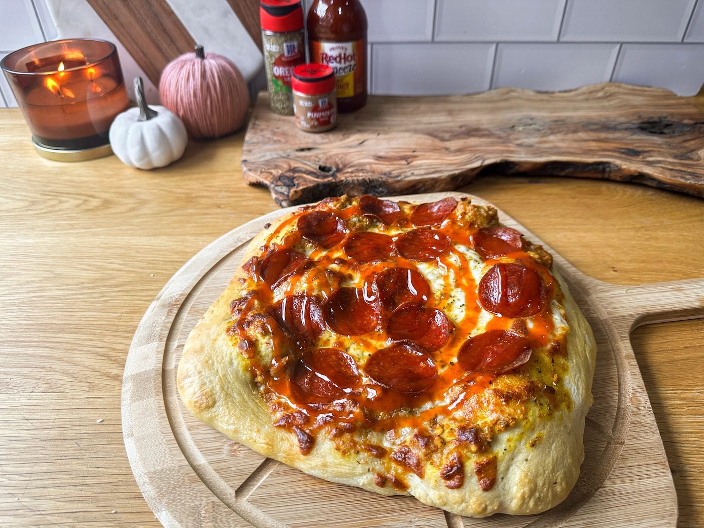 Pumpkin spice pizza