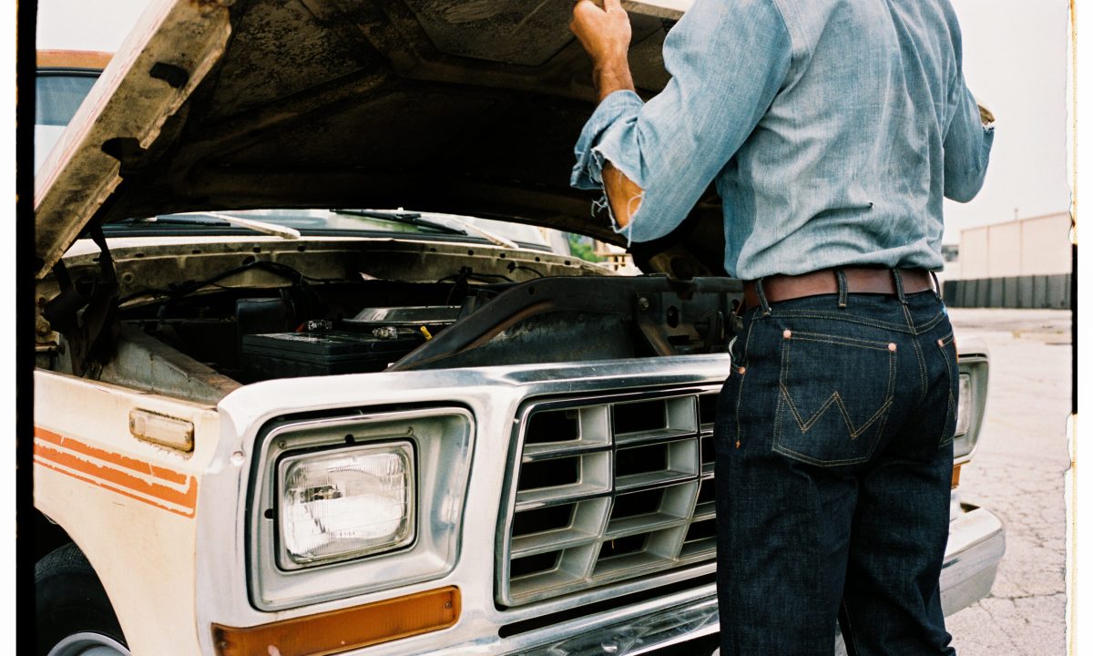 Man, Pants, Denim, Truck