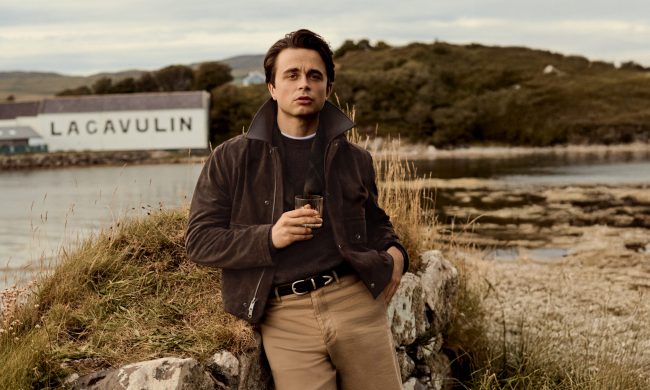 Man, Jacket, Whisky