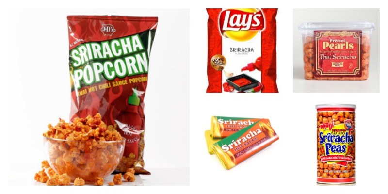 satiate your appetite for sriracha with these spicy snacks picmonkey collage