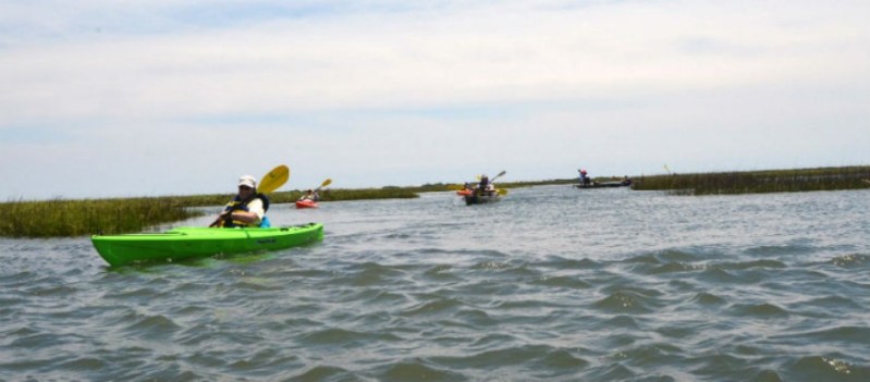 grab paddle make way masonboro island kayak