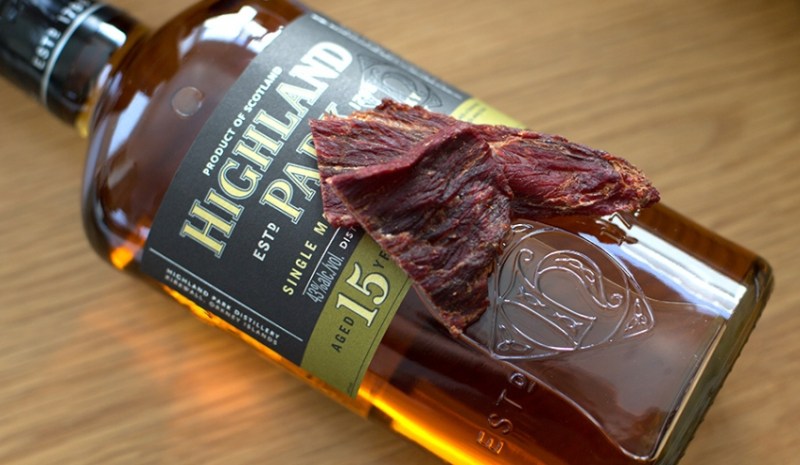 whiskey infused beef jerky