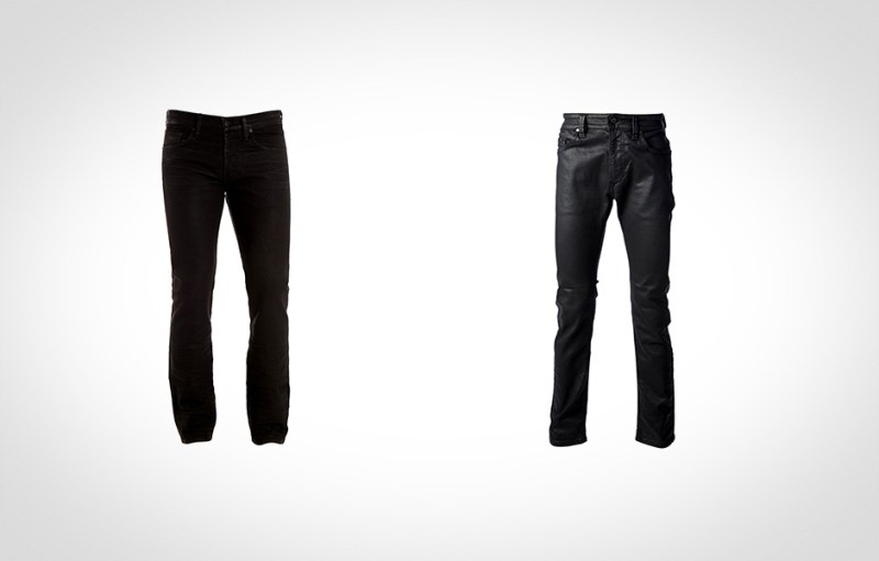 slick style waxed denim