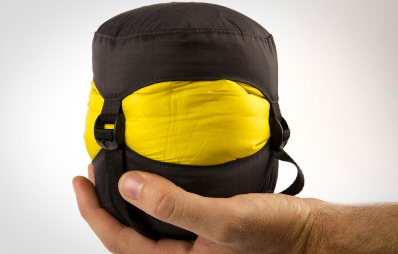 sleeping bag fits palm hand