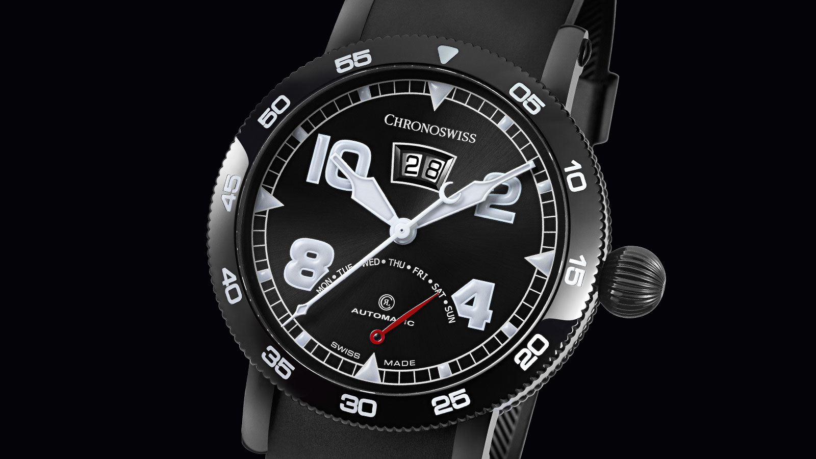 manual wind chronoswiss timemaster retrograde cs ch8145bk beauty