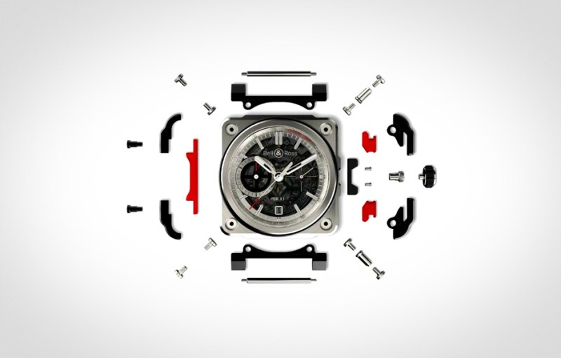manual wind bell ross br x1 skeleton chronograph