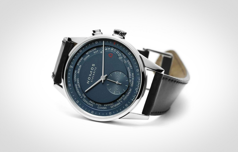 manual wind nomos glashutte zurich worldtimer
