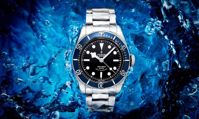 manual wind 2014 watch year tudor black bay blue 1
