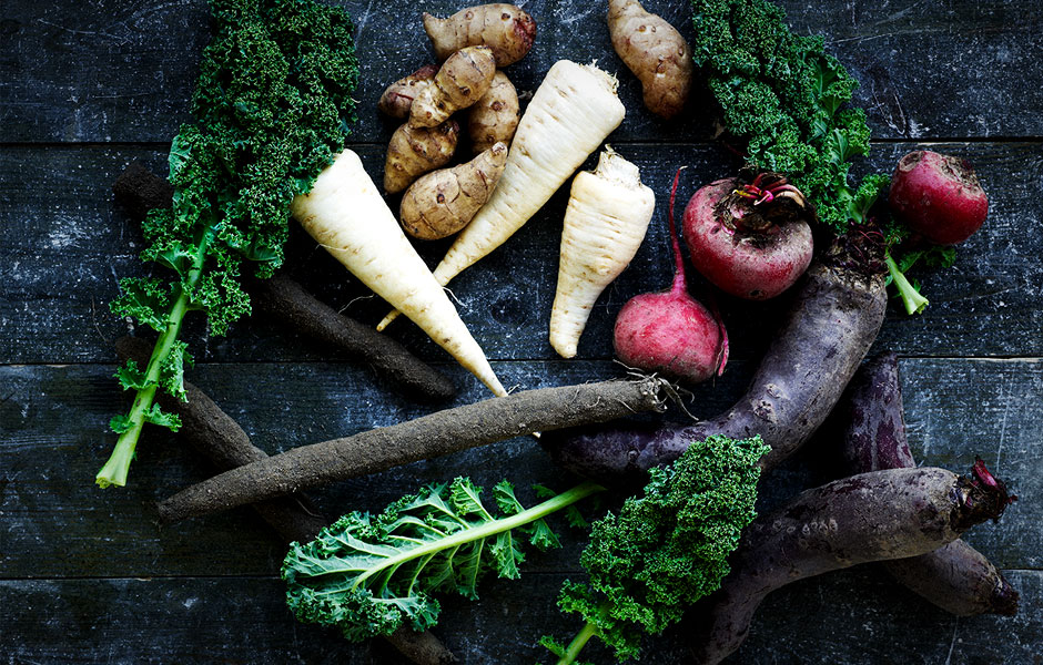 eat right now mikkel karstad kale and root vegetables