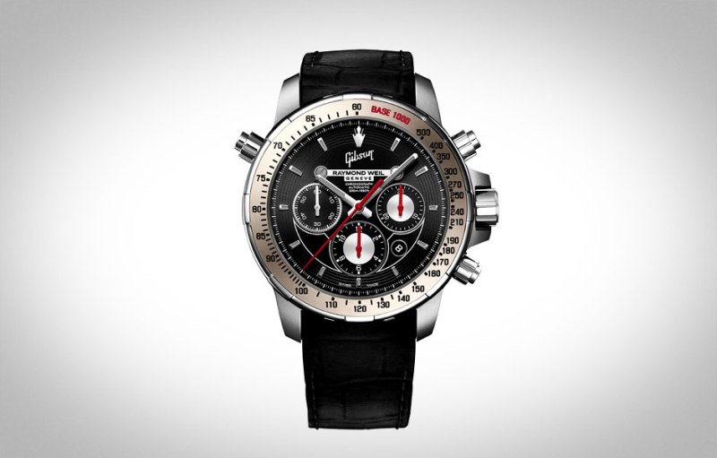 the manual wind raymond weil nabucca chronograph inspired by gibson guitars nabucco